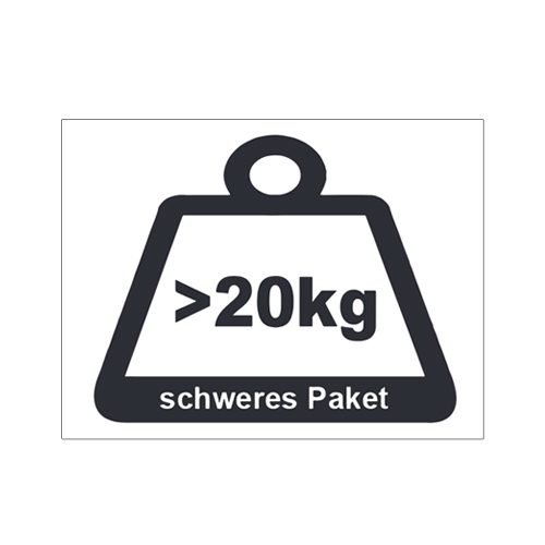 Versandetiketten schweres Paket Aufkleber für >20kg